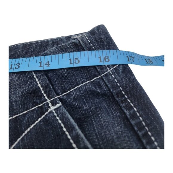 Vtg Marithe Francois Girbaud Jean Men 34 Blue Y2K Embroidered Baggy Hot Boy Taxi - Picture 9 of 13